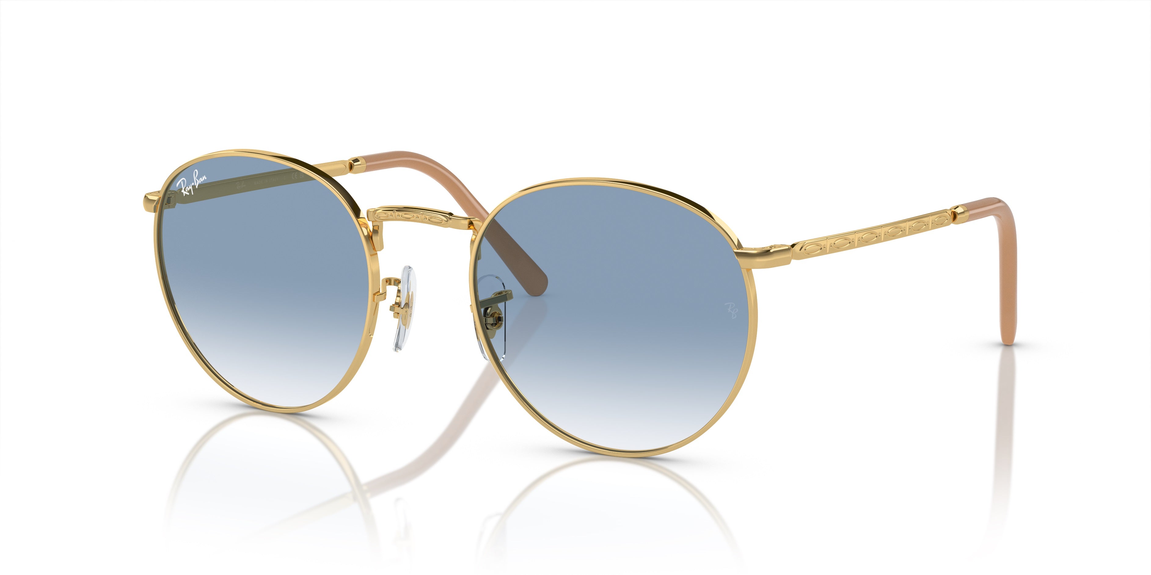 Ray-Ban™ New Round RB3637 001/3F 53 - Gold - Unisex