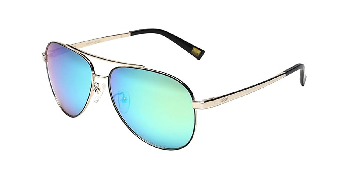 Mini Copper™ M32026-001P 59 Mirrored - Aviator - Green