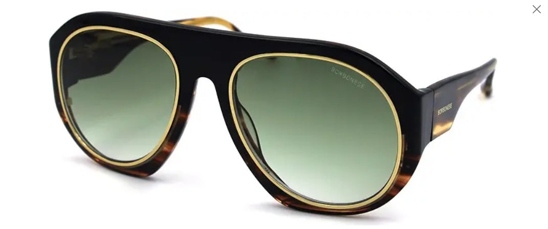 Borbonese™ Eclissi COL 12 - Round - Havana Women Sunglass