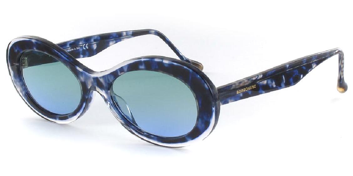 Borbonese™ Katherine COL 02 - Oval Shape - Stripped Women Sunglass