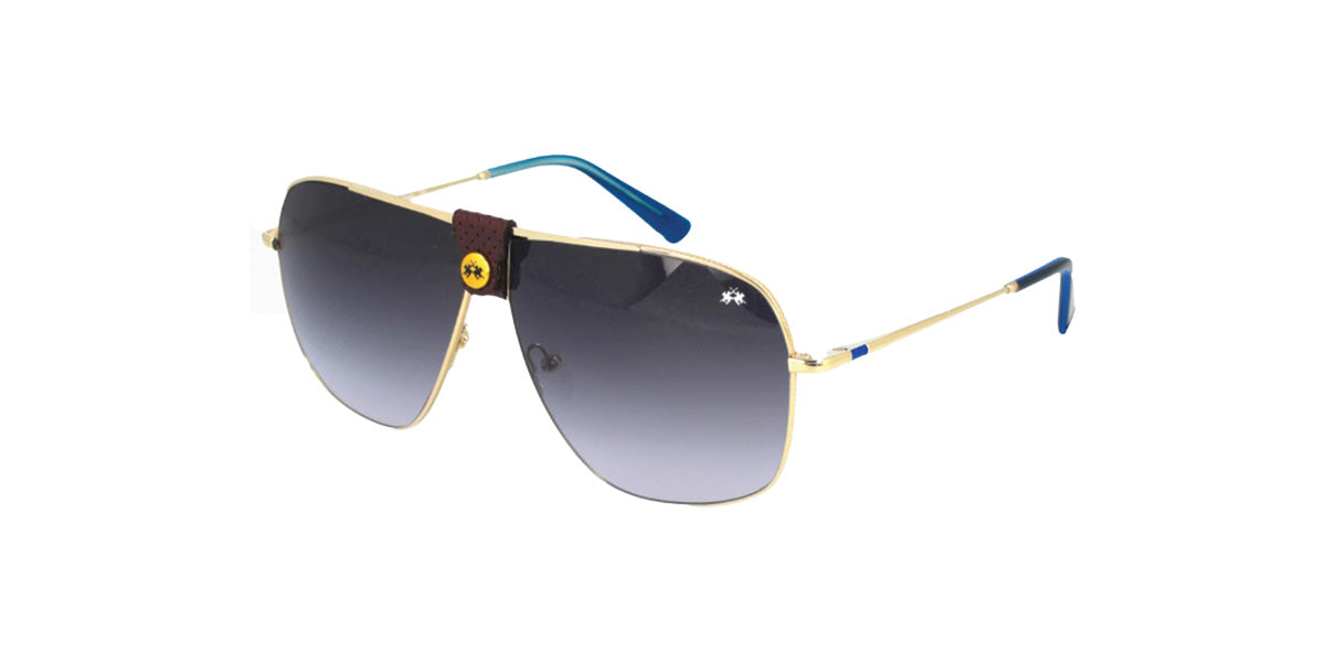 La Martina™ MAS120 COL 10 - Rectangular Shape - Gold Men Sunglass