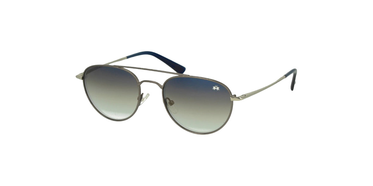 La Martina™ MAS122 COL 08 - Oval - Silver Unisex Sunglass