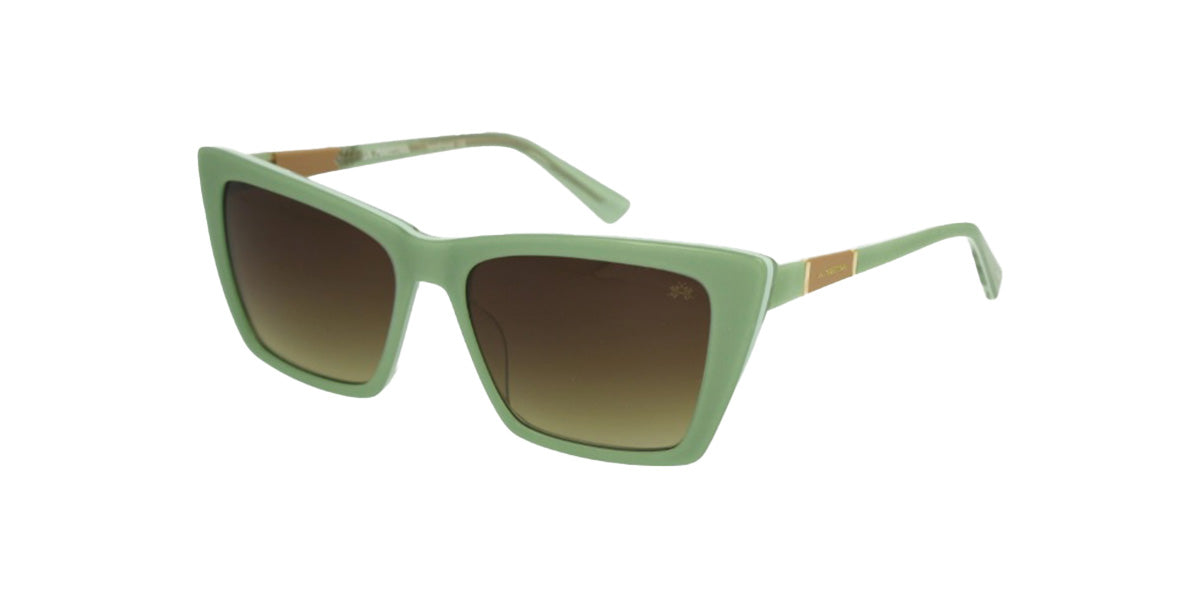 La Martina™ MAS123 COL 14 - Square Shape - Mint Green Women Sunglass