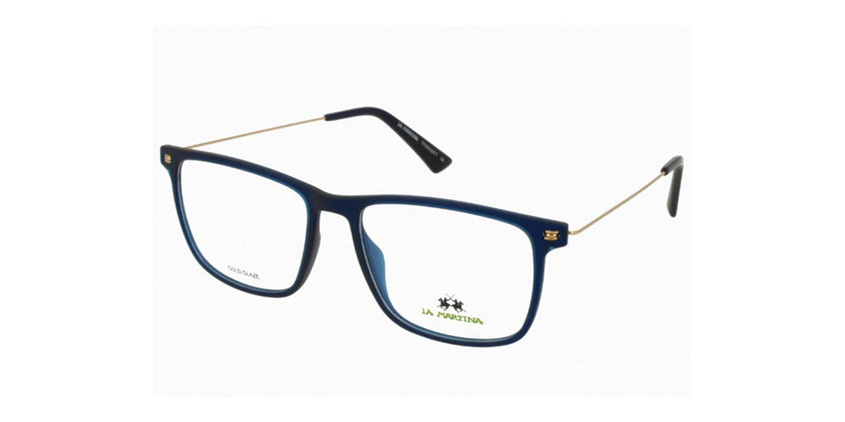 La Martina™ MAV731 COL 02 - Rectangular Shape - Dark Blue Men Eyeglass