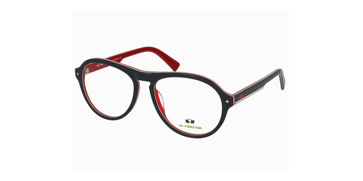 La Martina™ MAV734 COL 02 - Round - Dark Blue Unisex Eyeglass