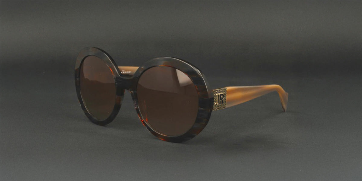 John Richmond™ RIS004 COL 16 - Round - Dark Havana Women Sunglass