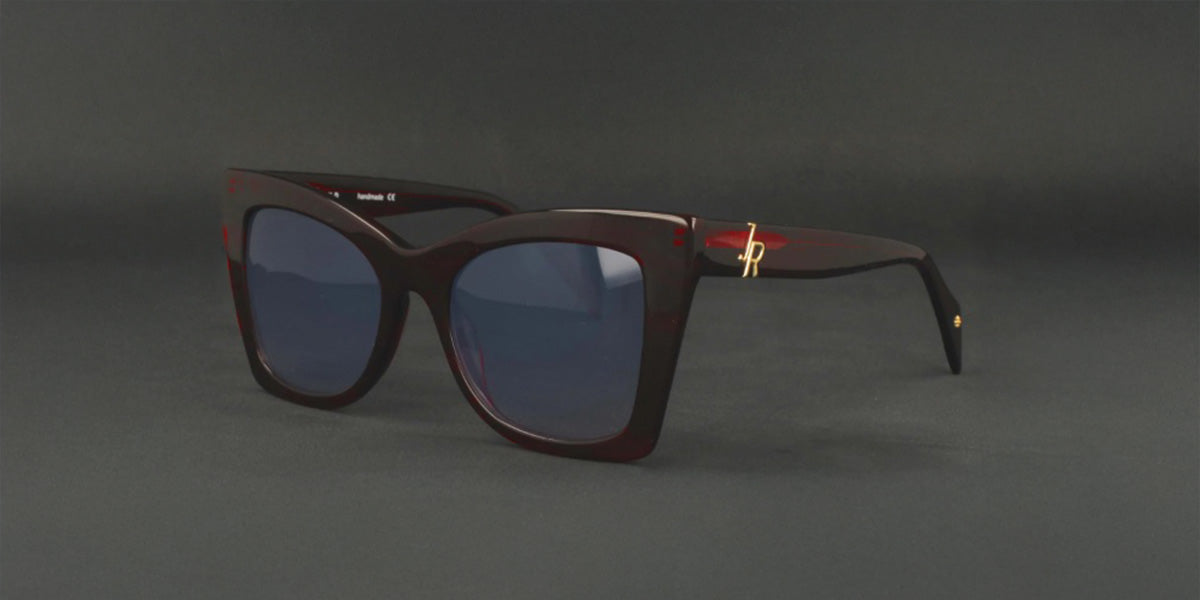 John Richmond™ RIS007 COL 03 - Butterfly - Bordeaux on Black Women Sunglass