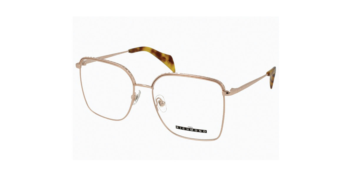 John Richmond™ RIV124 COL 12 - Rectangular Shape - Rose Gold Women Eyeglass