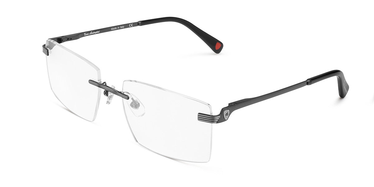 Tonino Lamborghini ™ TL018-04 Titanium Rimless with spring sides - Gunmetal