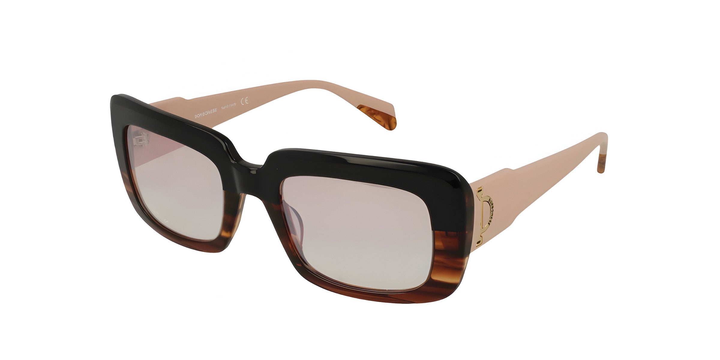 Borbonese™ BES7106 - COL 14 - Rectangular Shape - Women Sunglasses