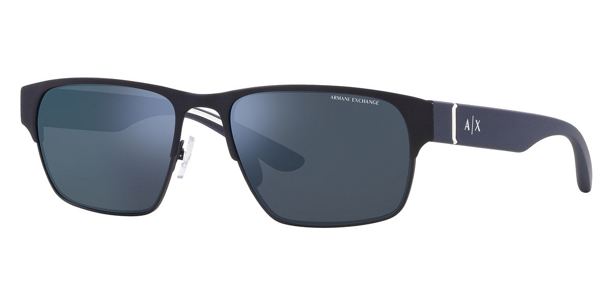 Armani Exchange™ AX2046S 609955 57 - Matte Blue/White - Mirrored