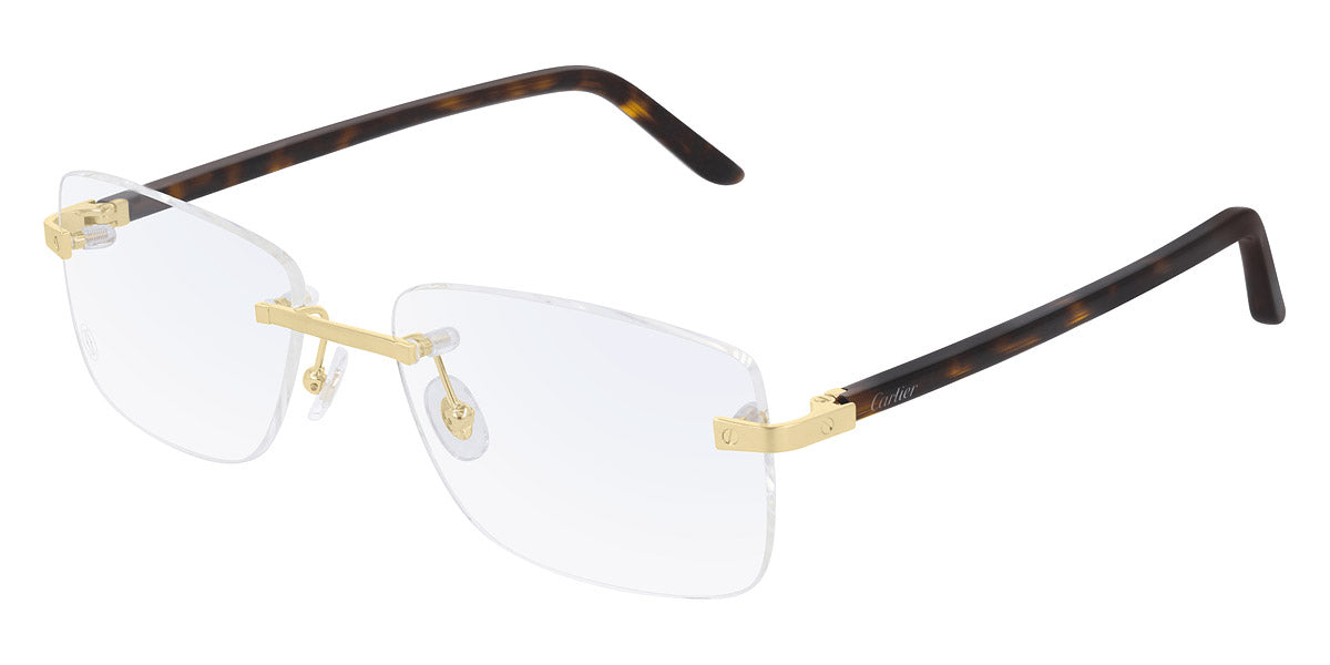 Cartier™ CT0216OA Gold/Havana Santos de Cartier