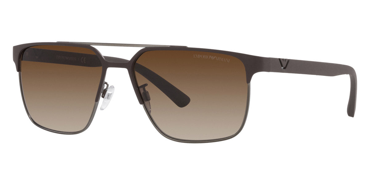 Emporio Armani™ EA2134 316113 58 - Matte Brown/Gunmetal