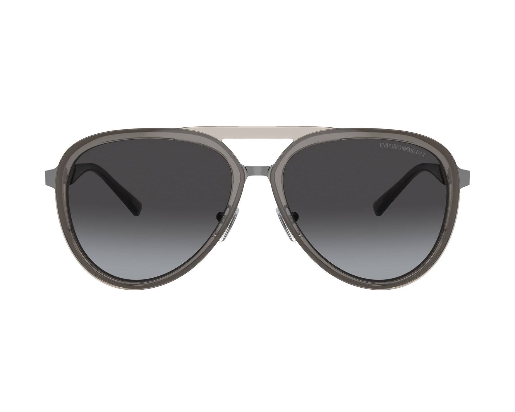 Emporio Armani™ EA2145 33578G 59 - Shiny Transparent Smoke/Shiny Gunmetal