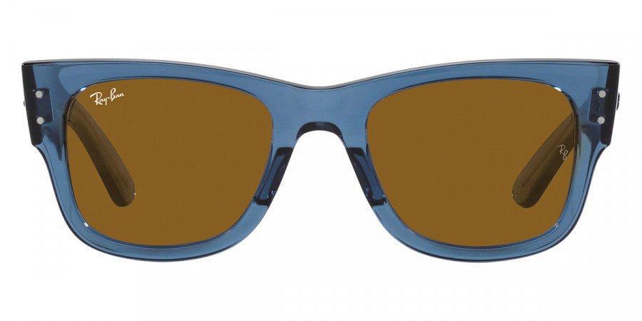 Ray-Ban™ Mega Wayfarer RB0840S 668073 51 - Transparent Blue - Unisex
