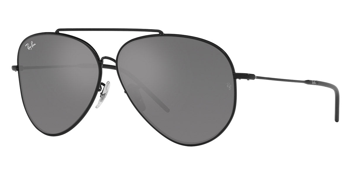 Ray-Ban™ Aviator Reverse RBR0101S 002/GS 59 - Black - Mirrored - Unisex