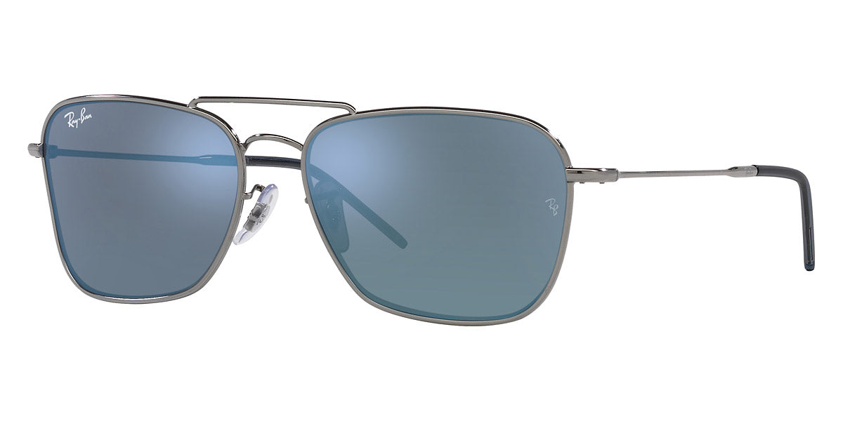 Ray-Ban™ Caravan Reverse RBR0102S 004/GA 58 - Gunmetal - Mirrored - Unisex