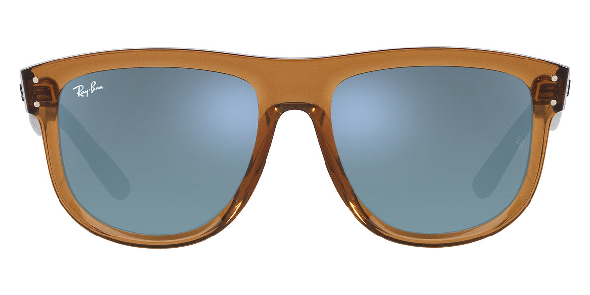 Ray-Ban™ Boyfriend Reverse RBR0501S 6711GA 56 - Transparent Camel Brown  - Mirrored - Unisex