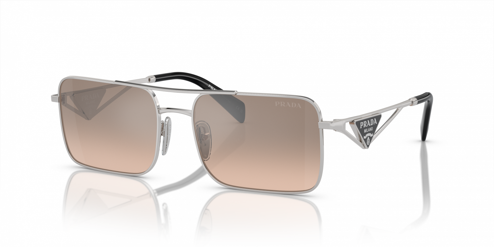 Prada™ PR A52S 1BC8J1 56 - Mirrored - Silver - Unisex
