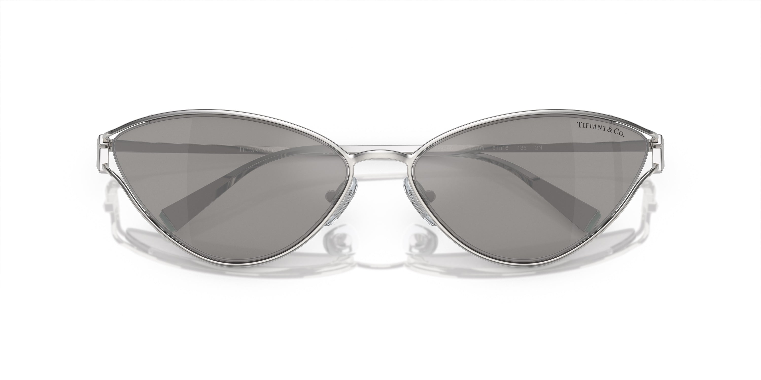 Tiffany™ TF3095 61956G 61 - Cat-Eye - Semi Rimless - Silver