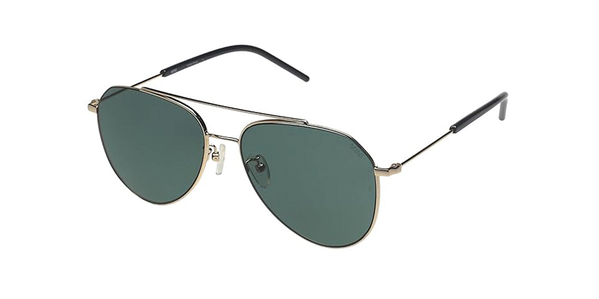 Mini Copper™ M32036-001P 58 Gold - Aviator Polarized - Green