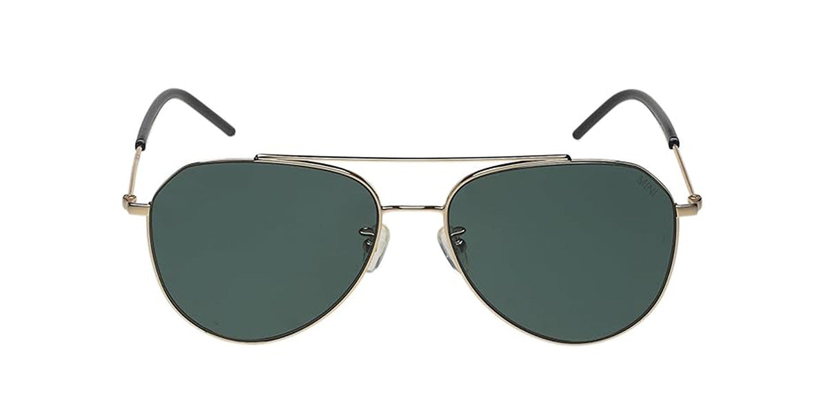 Mini Copper™ M32036-001P 58 Gold - Aviator Polarized - Green