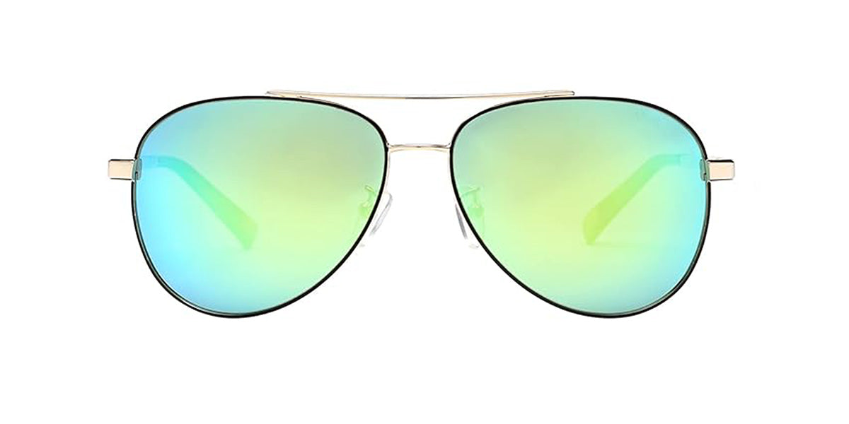 Mini Copper™ M32026-001P 59 Mirrored - Aviator -  Green