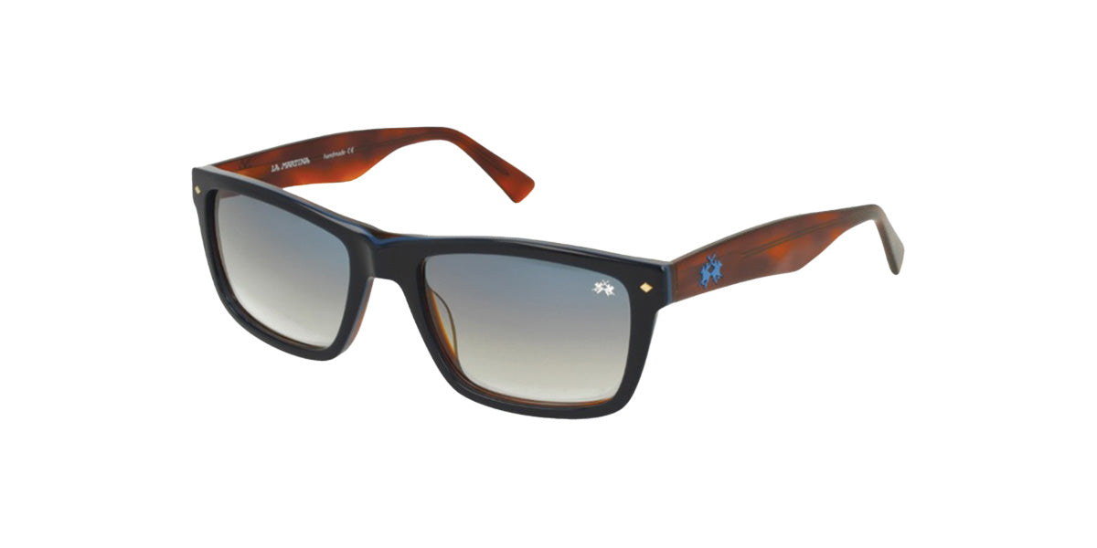 La Martina™ MAS112 COL 02 - Square Shape - Black Unisex Sunglass