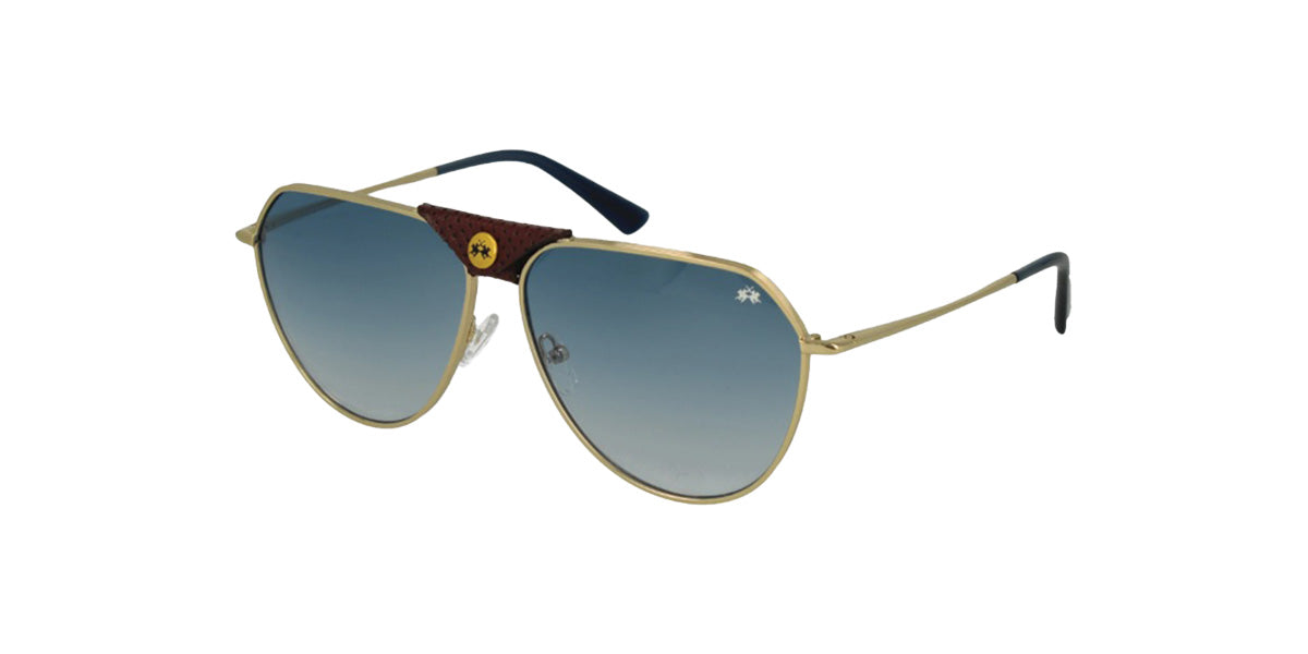La Martina™ MAS114 COL 08 - Aviator - Gold Unisex Sunglass