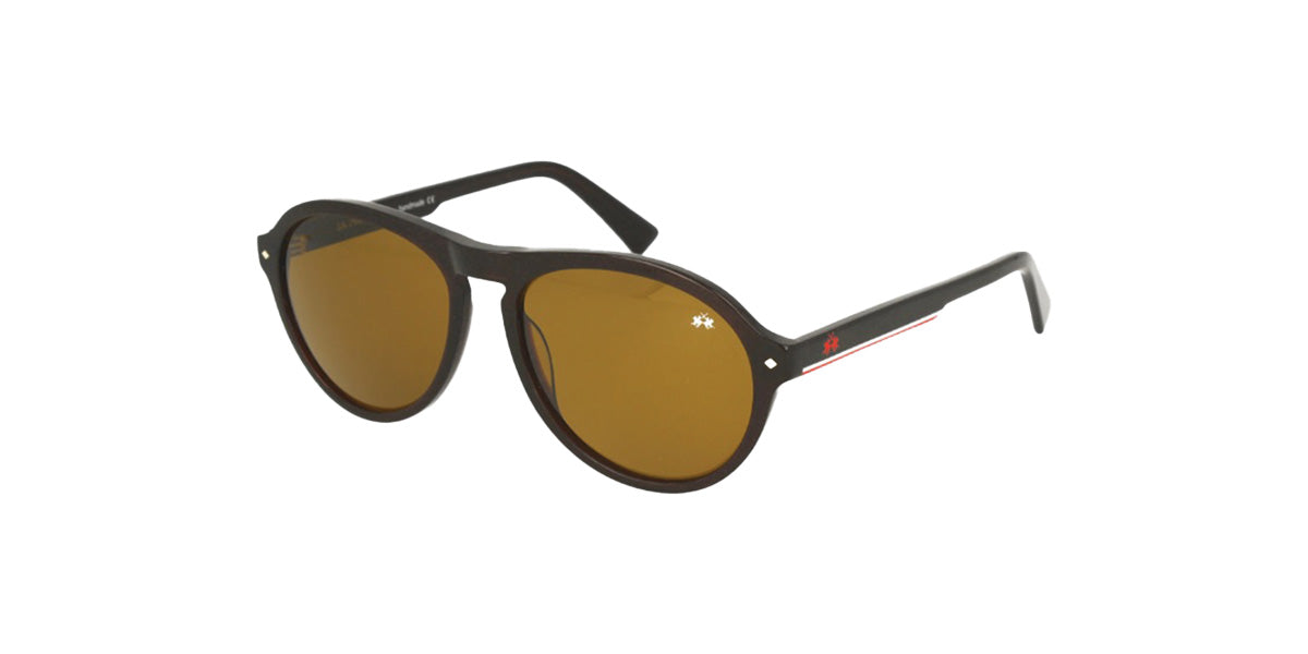 La Martina™ MAS118 COL 16 - Round - Black Men Sunglass