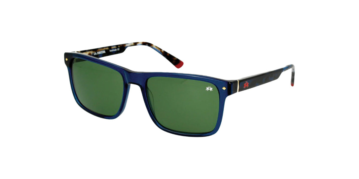 La Martina™ MAS119 COL 02 - Blue Stripped - Square Shape - Unisex Sunglass