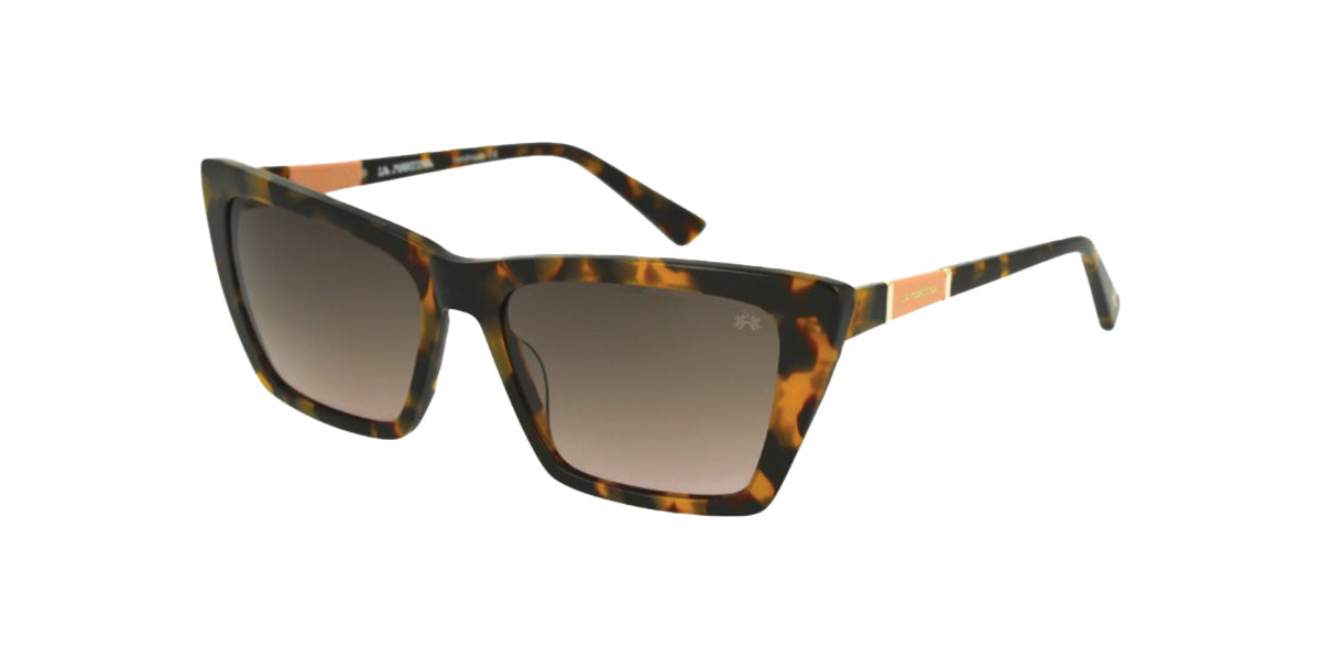 La Martina™ MAS123 COL 16 - Square Shape - Dark Havana - Women Sunglass