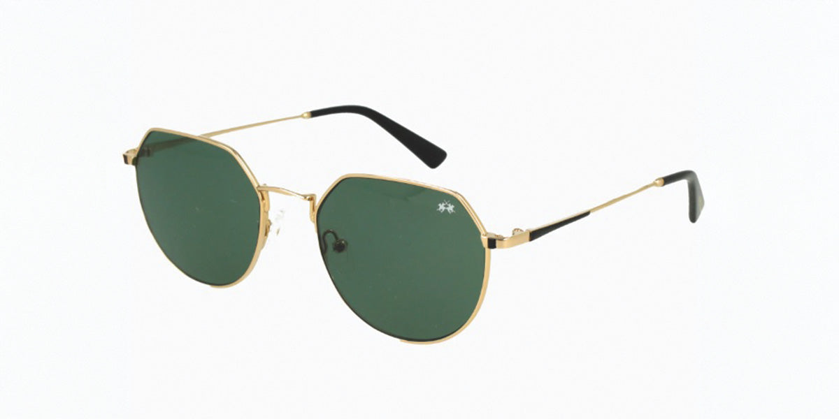 La Martina™ MAS125 COL 14 - Irregular Shape - Gold Women Sunglass