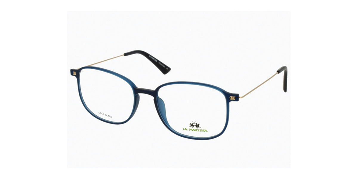 La Martina™ MAV730 COL 02 - Square Shape - Blue Men Eyeglass