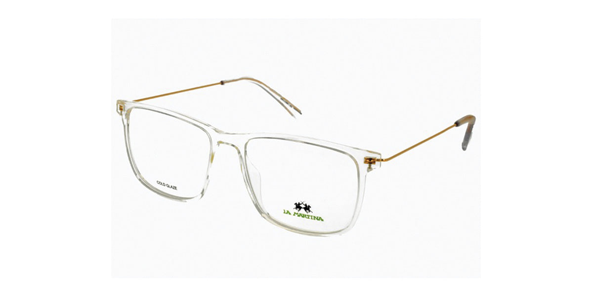 La Martina™ MAV731 COL 03 - Rectangular Shape - Crystal Men Eyeglass