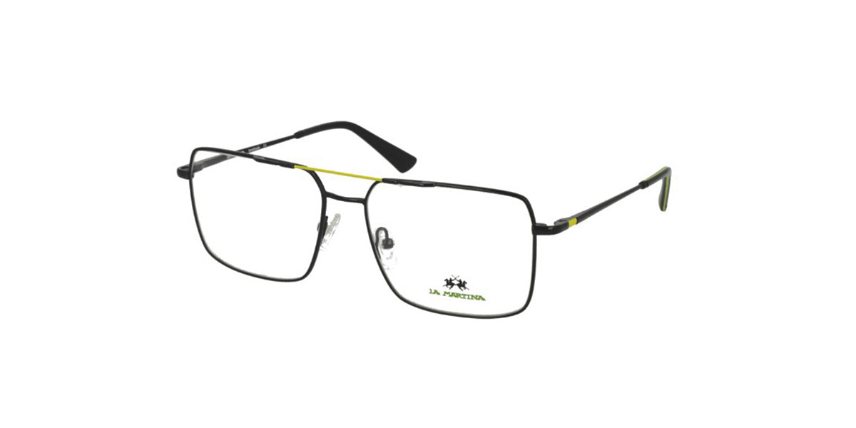 La Martina™ MAV736 COL 01 - Square Shape - Black Men Eyeglass