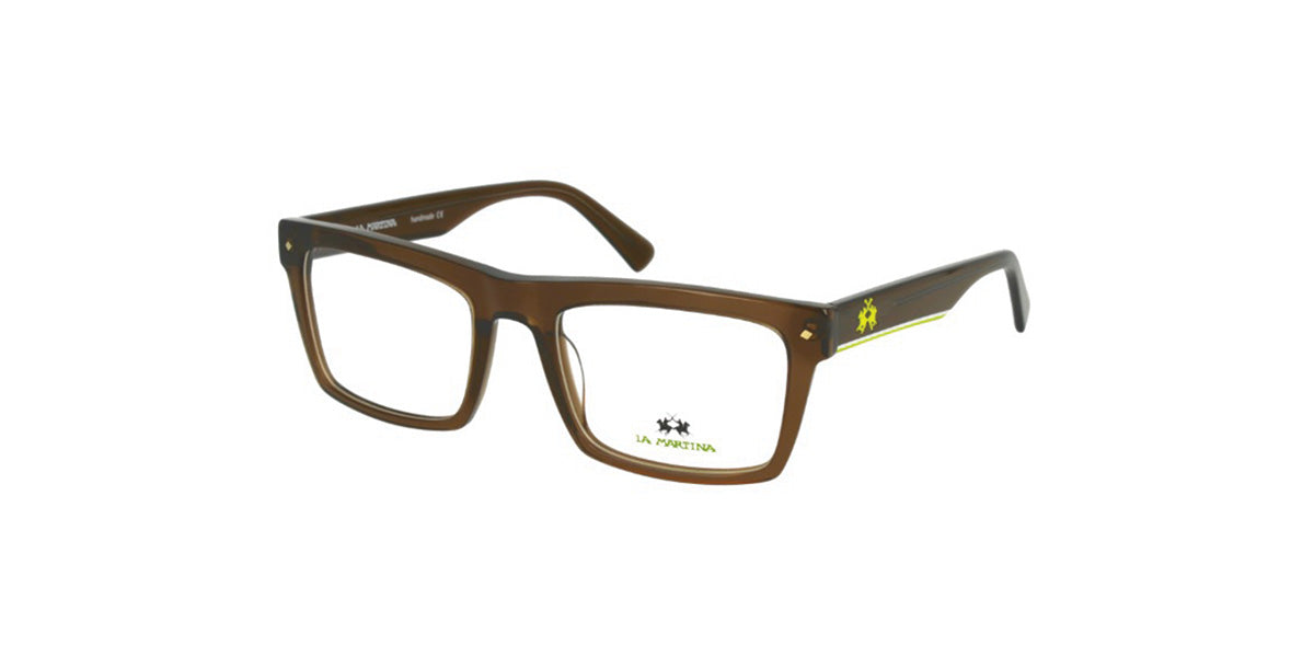 La Martina™ MAV738 COL 04 - Square Shape - Brown Unisex Eyeglass