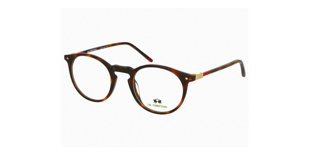 La Martina™ MAV739 COL 16 - Round Dark Havana - Women Eyeglass