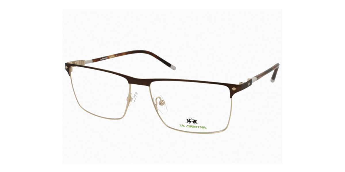 La Martina™ MAV741 COL 12 - Rectangular Shape - Brown Women Eyeglass
