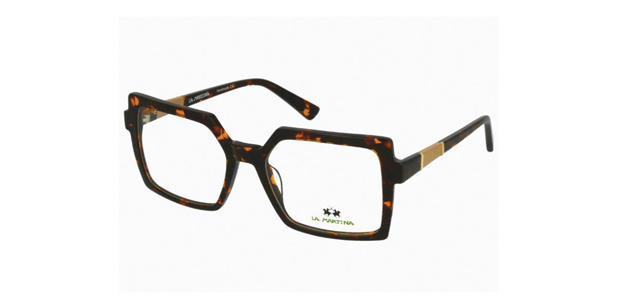 La Martina™ MAV743 COL 16 - Rectangular Shape - Dark Havana Women Eyeglass