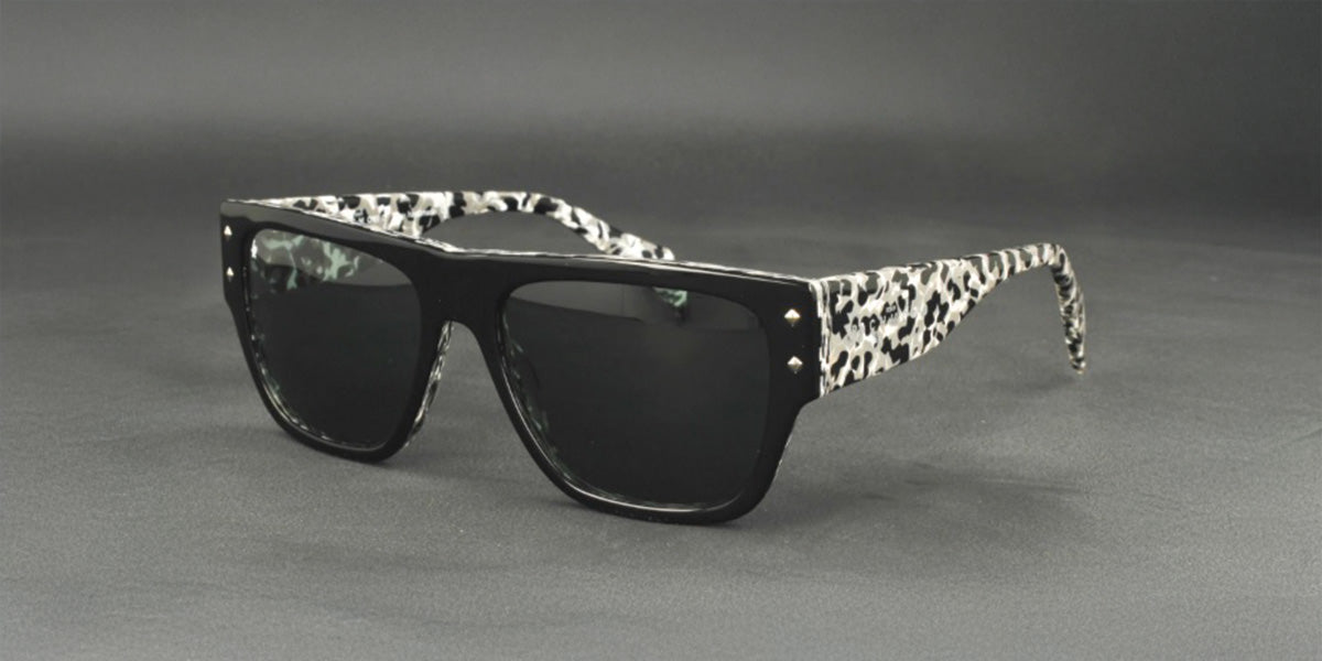 John Richmond™ RIS002 COL 01 - Square Shape - Black Women Sunglass