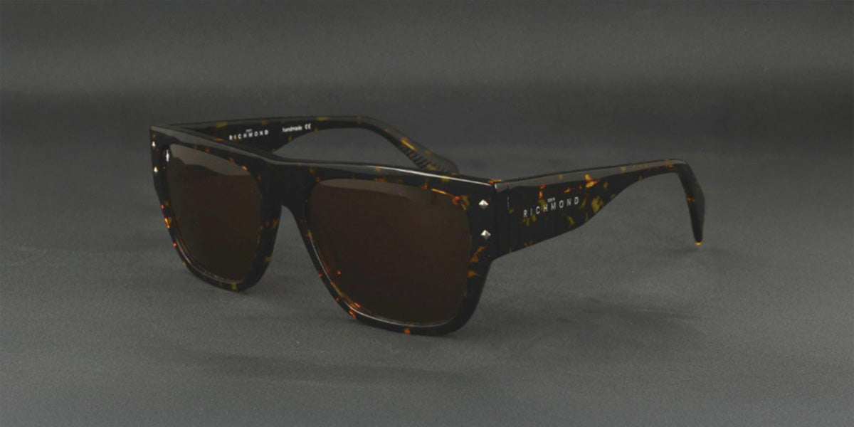 John Richmond™ RIS002 COL 16 - Square Shape - Dark Havana - Women Sunglass
