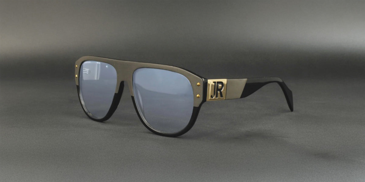 John Richmond™ RIS003 COL 01 - Round - Black Mirrored Women Sunglass