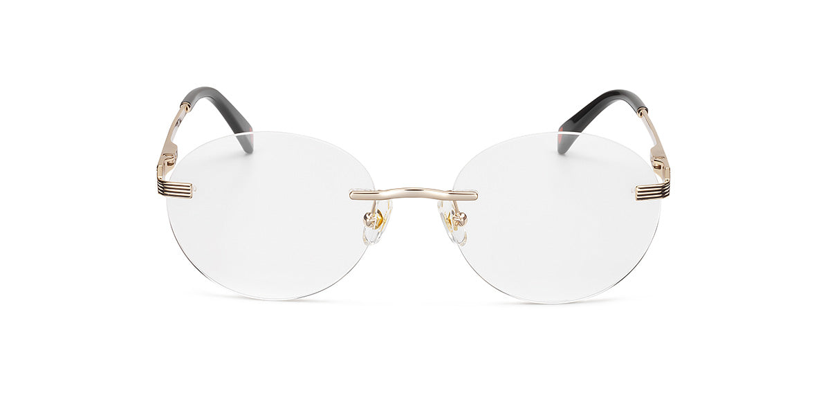 Tonino Lamborghini ™ TL017-02 Titanium Rimless with spring sides - Gold