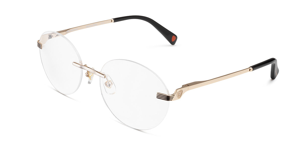 Tonino Lamborghini ™ TL017-02 Titanium Rimless with spring sides - Gold