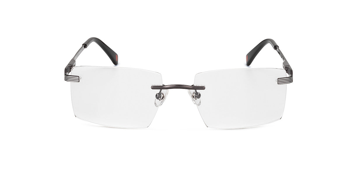 Tonino Lamborghini ™ TL018-04 Titanium Rimless with spring sides - Gunmetal