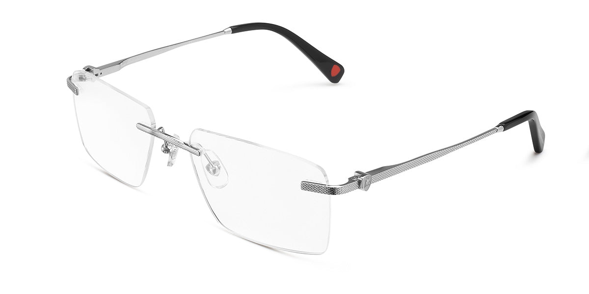 Tonino Lamborghini ™ TL019-01 Titanium Rimless - Silver