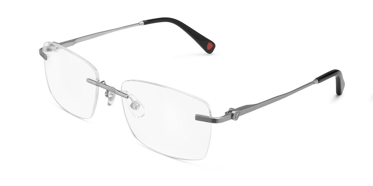 Tonino Lamborghini ™ TL020-01 Titanium Rimless - Silver