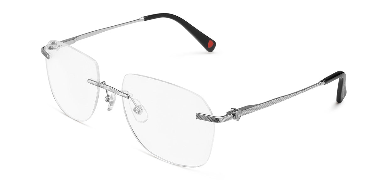 Tonino Lamborghini ™ TL021-01 Titanium Rimless - Silver