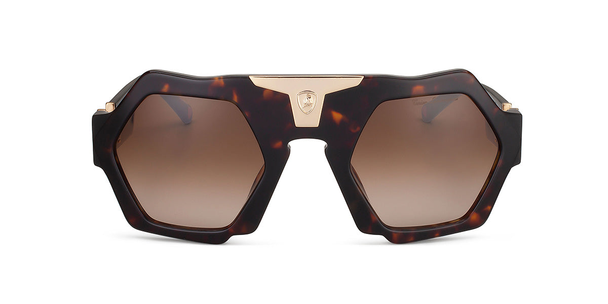 Tonino Lamborghini ™ Bold Bull Sunglasses -  Hexagonal Shape - Zeiss lenses - TL516-03